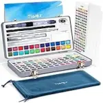 JusArt 108-Color Watercolor Paint Set Now $18.89