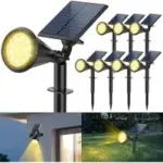 Katipeal 4-Mode Outdoor Solar Spot Lights (8-Pack) for $28.99