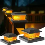 Keilaimo Solar Fence Post Lights – 12-Pack for $35.99