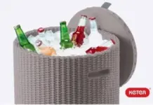 Keter Cool Side Table Cooler 3-in-1 Outdoor Patio Table for $40