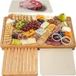 Kikcoin Bamboo Cutting Board Set with Defrosting Tray for $13.99