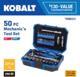 Kobalt 50-Piece Mechanics Tool Set for $34.98