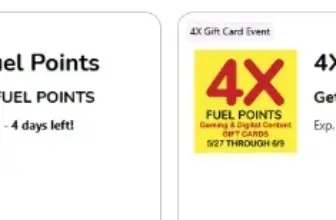 Earn 4X Fuel Points with Participating Gift Cards at Kroger
