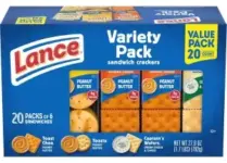 100-Pack Lance Sandwich Crackers for $21 with Free Shipping