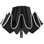 Lejorain 46″ Reflective Rim Folding Reverse Rain Umbrella with LED Light for $12.99