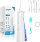 Leominor IPX7 Waterproof 5-Mode Portable Water Dental Flosser for $6.99