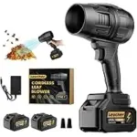 Leucher Cordless Leaf Blower with 21V Batteries for $25.96