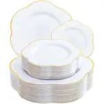 Liacere 100-Piece Heavy Duty Disposable Plastic Plates for $18