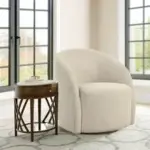 Lifestyle Solutions Briars Art Deco Swivel Accent Chair for $157.00