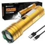 Limalnicy 10000lm USB-Rechargeable Flashlight with COB LED Side Light for $6.59