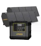 Lipower 1075Wh Solar Power Station with 2-Pack 100W Solar Panels for $496