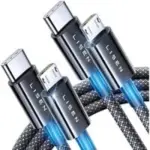 Lisen 3.3ft Nylon Braided USB-C to MicroUSB Cable (2-Pack) for $4.20