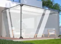 LLICHUANG 8′ x 10′ Heavy Duty Clear Tarp with Grommet for $39
