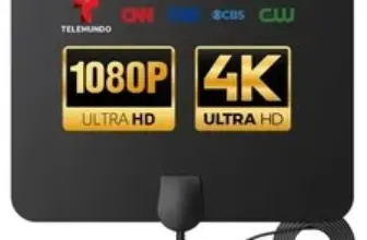 Long Range Indoor TV Antenna – 4K and 1080p Support for $40.19