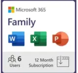 Microsoft 365 Family 1 Year Subscription for $90 – Up to 79% Off Digital Software $90.00