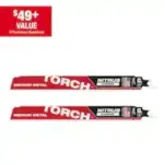 Milwaukee 9 in. 10 TPI TORCH Nitrus Reciprocating Saw Blade for $12.27
