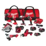 Milwaukee M18 18V Li-Ion Cordless 8-Tool Combo Kit Now $599.00