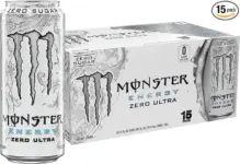 15-Pack Monster Energy Zero Ultra Sugar-Free Energy Drink for $15.12