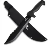 Mossy Oak 16″ Heavy Duty Machete with Saw and Sheath for $15