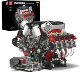 Mould King V8 Engine Model Building Set Now $110