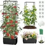 Mqjiazhi Self Watering Tomato Planter with Trellis for $20.99
