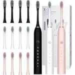 MSETGRD Electric Toothbrush 3-Pack with 12 Replacement Brush Heads for $17.99