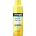 Neutrogena Beach Defense SPF 70 Sunscreen Spray 6.5oz for $4.51