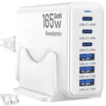 Newdarren 165W GaN 6-Port USB Fast Charger Block for $16