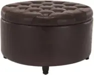 Niche Knight 28″ Faux Leather Storage Ottoman for $107 with Free Shipping