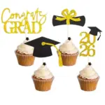 Oeyliz 2026 Graduation Theme Cupcake Toppers for $3.99