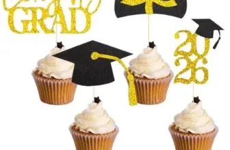 Oeyliz 2026 Graduation Theme Cupcake Toppers for $3.99