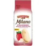 7oz Pepperidge Farm Milano Cookies in Strawberry White Chocolate for $2.98