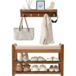 Petkaboo 28″ Shoe Rack with Coat Rack Now Only $40.75