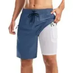 Pinkbomb 9″ Men’s Swim Trunks with Compression Liner for $12.99