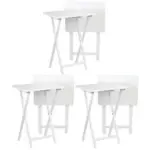PJ Wood Portable Folding TV Snack Tray Table Set for $106.99