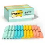 Post-it Notes, 24 Sticky Note Pads (1.5″ x 2″) for $7.34