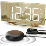 PPLEE CR1018I Dimmable Loud Alarm Clock with Bed Shaker for $12.99