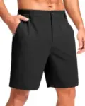 Pudolla Men’s Casual Lightweight Stretch Shorts with 3 Pockets for $14