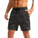 Pudolla Men’s Running Gym Shorts with Zipper Pockets for $12.79