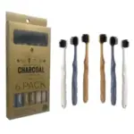 6-Pack Pursonic Charcoal Toothbrushes with Eco-Friendly Handles for $2.99