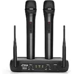 Pyle PDWM2135 Wireless Microphone System with 2 Handheld Mics for $34.99
