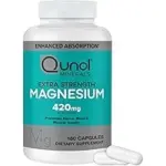 Qunol Magnesium Capsules 420mg – 180 Count for $15.23