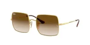 Ray-Ban Women’s RB1971 Square Sunglasses – Gold/Clear Gradient Brown for $103.50