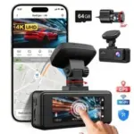 REDTIGER A8 64GB 4K Dash Cam with Front and Rear Cameras for $79.99