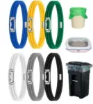 Rosaver 6-Piece Adjustable Rubber Garbage Can Bands for $2.99