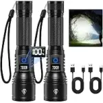 Ruboliy 2-Pack Rechargeable Flashlights – $15.98