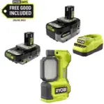 Ryobi ONE+ 18V Hybrid Cordless LED Magnetic Task Light with Batteries and Charger for $89 $89.00