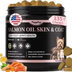 Salmon Oil Soft Chews for Dogs – 135 Count, Chicken Flavor for $7.19
