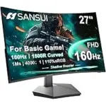SANSUI ES-G27C1L 27-inch Curved Gaming Monitor Now $104.48