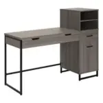 Scranton & Co Sit-to-Stand Desk with Side Hutch Storage for $307.99